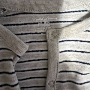 Grey & Blue 6 month onesie